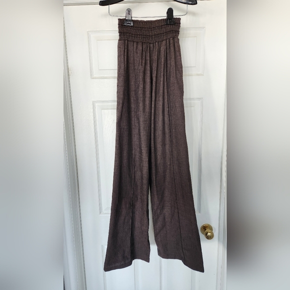 NWOT BCBG Brown Linen Pants - Size XS - Picture 5 of 9